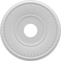 Ekena Millwork Berkshire Thermoformed PVC Ceiling Medallion (Fits Canopies up to 7"), 16"OD x 3 1/2"ID x 1"P CMP16BE
